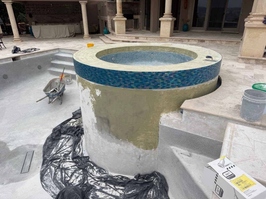 pool renovation — before