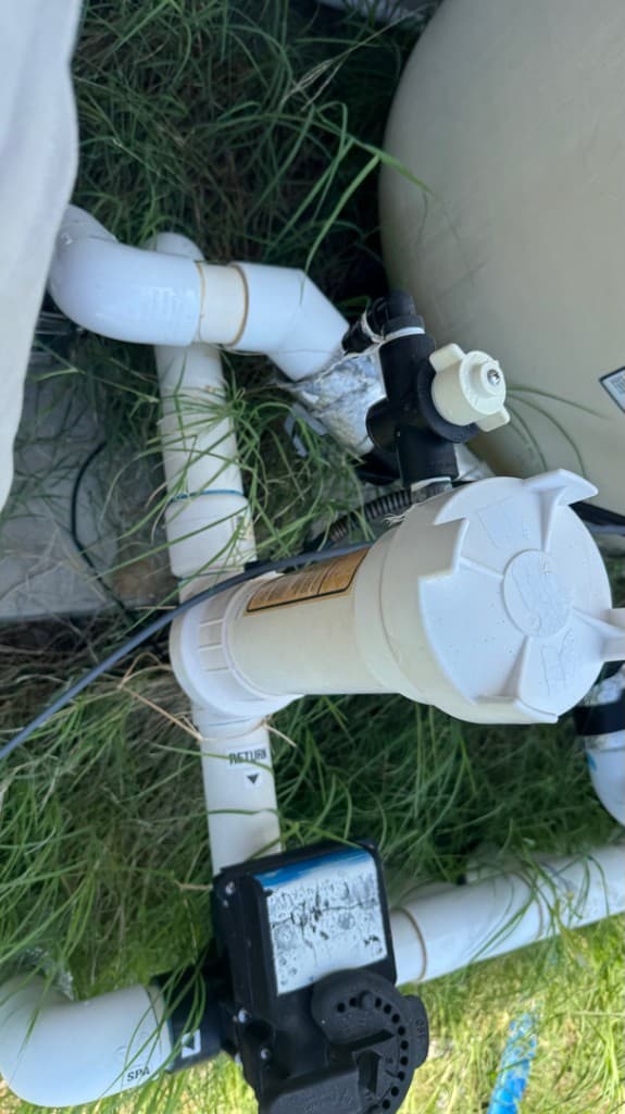 Dripping Springs — chlorinator replacement — before
