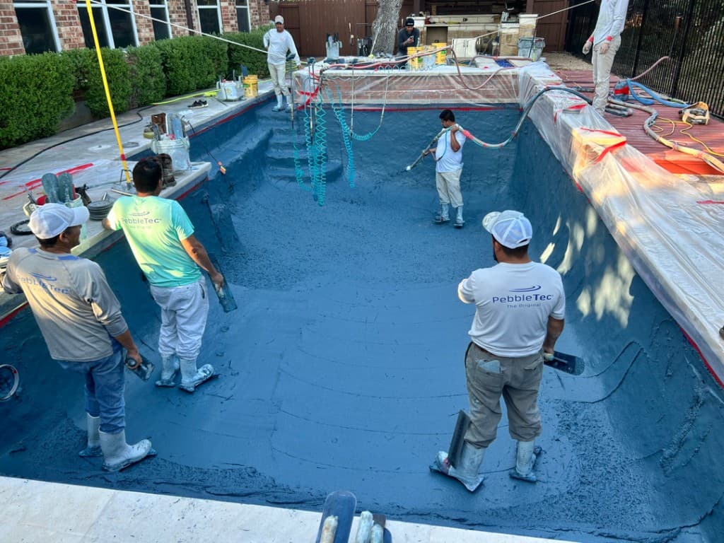 Cedar Park pool renovation — during