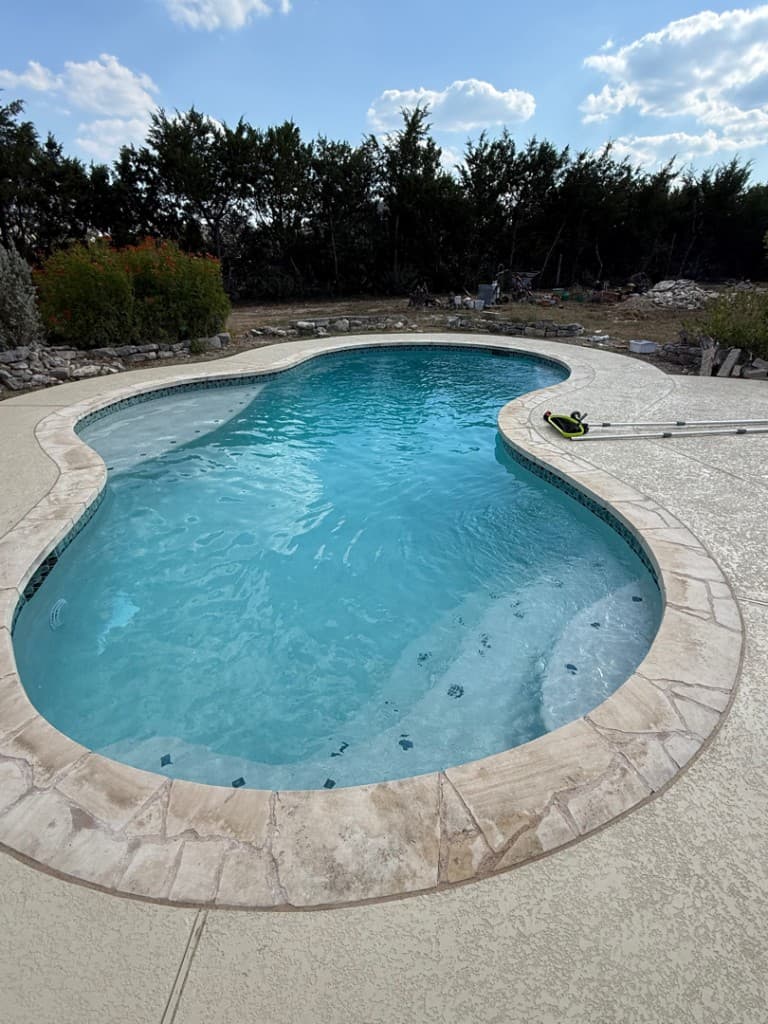 Leander pool renovation — after